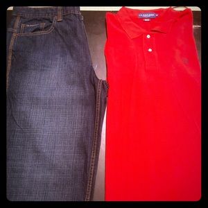 U.S. Polo Assassin Button Up & Denim Jeans Set